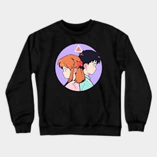 Discover Apocalyptic Anime Art and Surreal Manga Designs - Futuristic Illustrations Inspired by Neon Genesis Evangelion Crewneck Sweatshirt